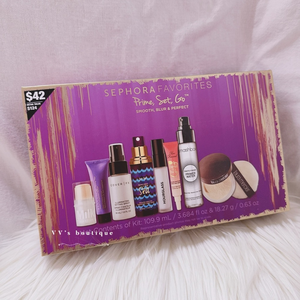 BNIB Sephora Favorites Prime Set Go Primer Kit Becca Hourglass Laura Mercier